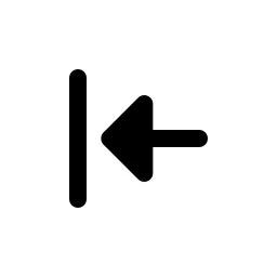 Arrow Left To Line Fill Icon