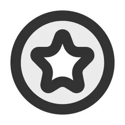 Star Circle Duotone Icon