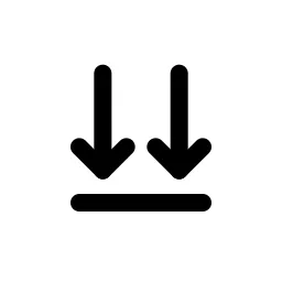 Align Bottom Duo Icon