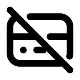 Credit Card Off Line Icon