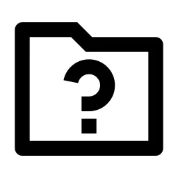 Folder Unknow Line Icon