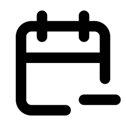Calendar Minus Line Icon