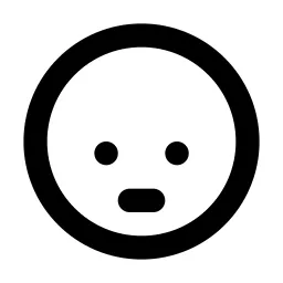 Mood Look Down Line Icon