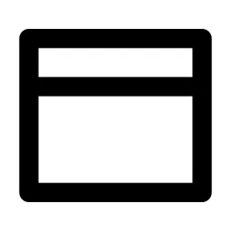 Layout Top Line Icon