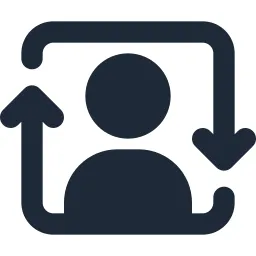 User Box Change Solid Icon