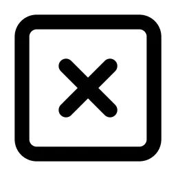 X Square Icon