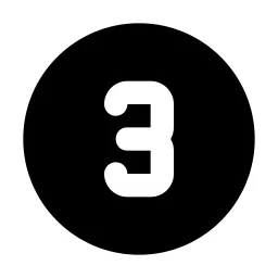 Circle Number 3 Icon