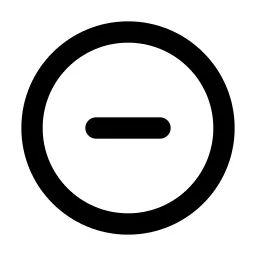 Circle Minus Line Icon