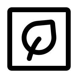 Organic Food Square Icon