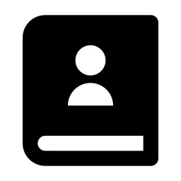 Contacts Book 2 Fill Icon
