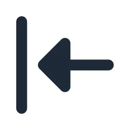 Arrow Collapse Left Solid Icon