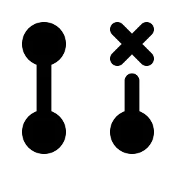 Git Close Pull Request Fill Icon