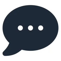 Chat 2 Dots Solid Icon