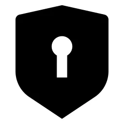 Shield Keyhole Fill Icon