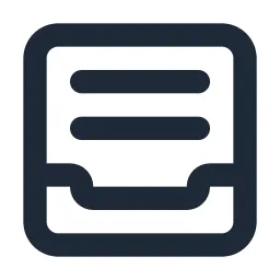 Inbox 2 Full Line Icon
