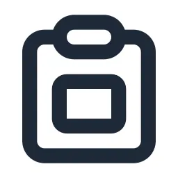 Clipboard Box 2 Line Icon