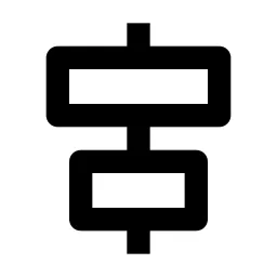 Align Item Horizontal Center Line Icon