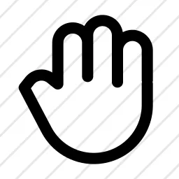 Hand 4 Finger Select Icon