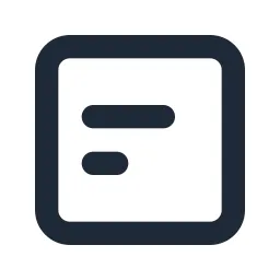 Align Left Center Box Line Icon