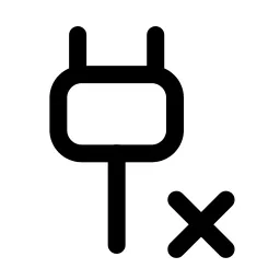 Ev Plug Xmark Icon