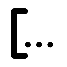 Brackets Contain Start Line Icon