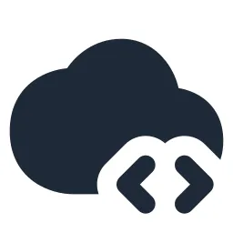 Cloud Code Solid Icon