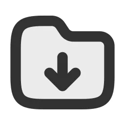 Folder Download Duotone Icon