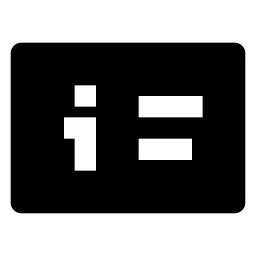 Info Card Fill Icon