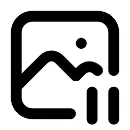 Photo Pause Line Icon