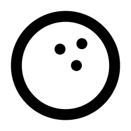 Ball Bowling Line Icon