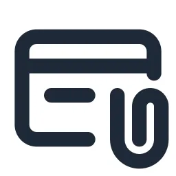 Creditcard Attachment Line Icon