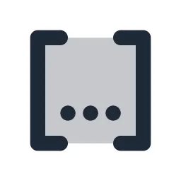 Braces Dots Duotone Icon