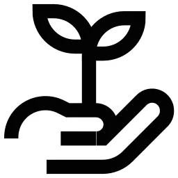Hand Holding Plant Icon