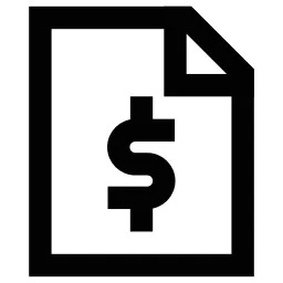 Dollar File Icon