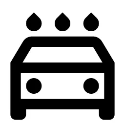 Car Washing Line Icon