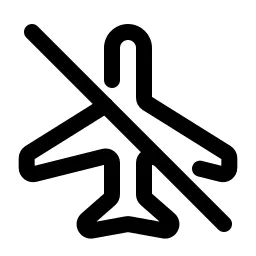 Airplane Off Icon