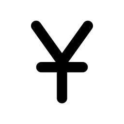 Currency Yuan Line Icon