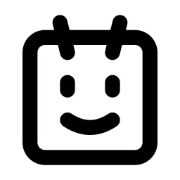 Robot Face Line Icon