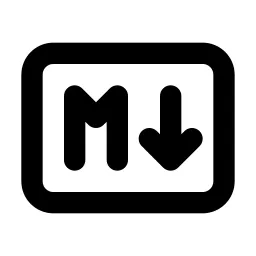Markdown Line Icon