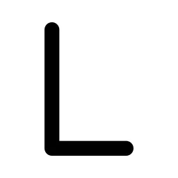 Letter L Line Icon
