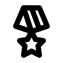Medal 2 Line Icon