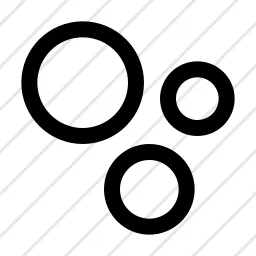 Circles Three Bubbles Icon