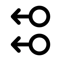 Swipe Two Fingers Left Gesture Icon