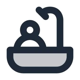 Bath Person Duotone Icon