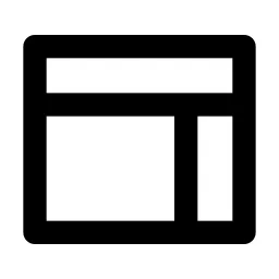 Layout 6 Line Icon