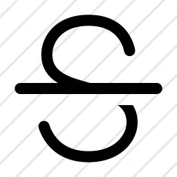 Strike Through Icon