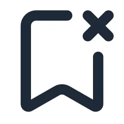 Bookmark Delete Line Icon
