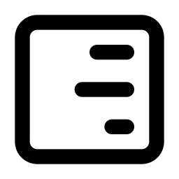 Align Box Right Stretch Line Icon