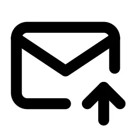 Mail Up Line Icon