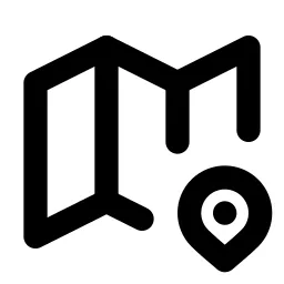 Map Pin 2 Line Icon